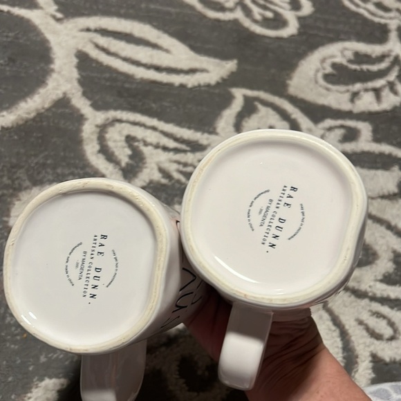 Rae Dunn Mr and Mrs claus coffee mugs. Like new. Set of two mugs. - Picture 4 of 5